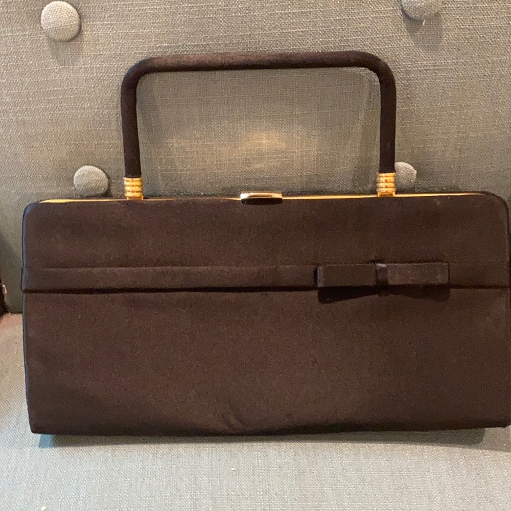 Vintage Satin Hand Bag, Light weight, great shape!
